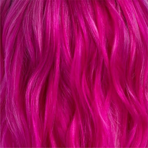 Danger Jones Hustler hot pink hair color product layout showcasing the four fluid ounce tube.