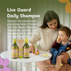 Little Green tea tree oil lice shampoo for children showing natural ingredients.
