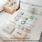 Manwu hospital bag organizer set for labor and delivery