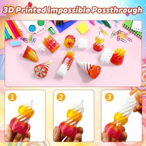 Variety of geometric shape fidget toys on office desk