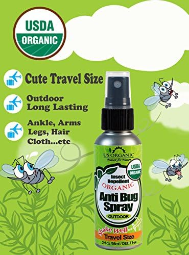 US Organic Herbal Insect Repellent travel size twin pack display