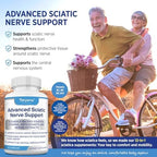 Back label of Tetyana Naturals nerve support capsules with dosage instructions