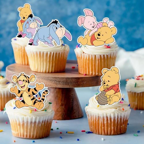 Variety of cute bear character designs for baby shower decorations.