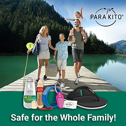 Para'Kito grey and turquoise mosquito repellent wristbands
