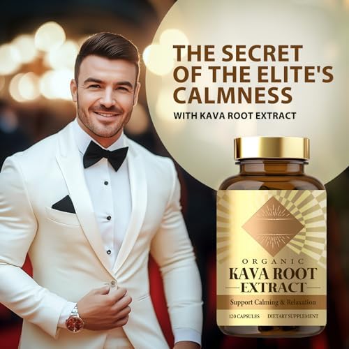 Flexbloom high concentration kava root extract bottle showing supplement facts label
