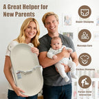 Top view of portable Fleufab diaper changing pad