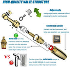 Sontiy brass bidet sprayer kit components including T-valve