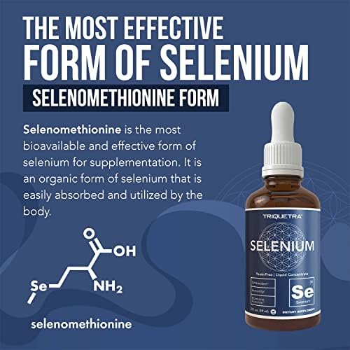 Premium imported liquid selenomethionine supplement for thyroid health