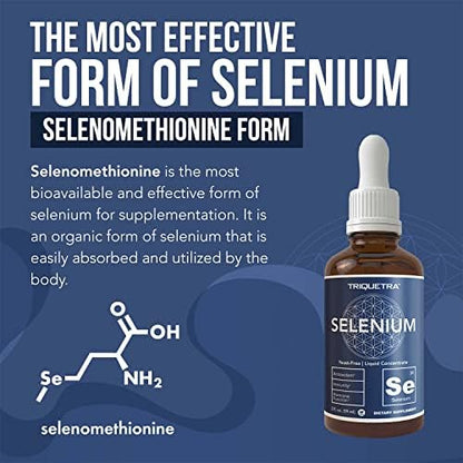 Premium imported liquid selenomethionine supplement for thyroid health