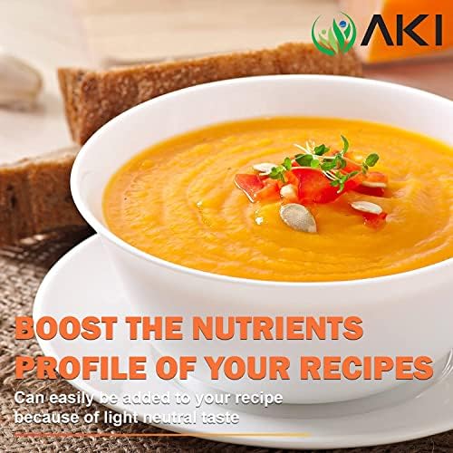 AKI Organic Beta Carotene highly concentrated vitamin A powder nutritional facts label