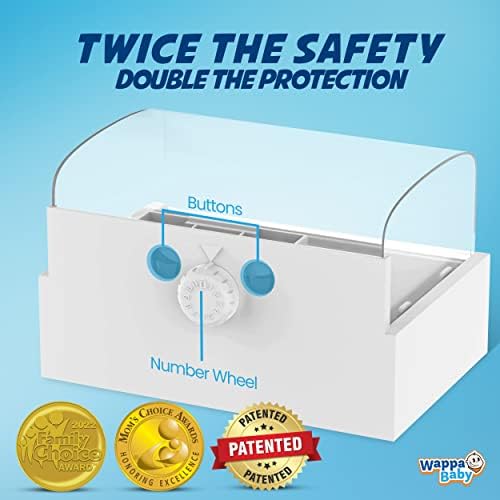 Wappa Baby electrical outlet protector installed on wall