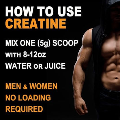 It's Just! Creatine Monohydrate powder mixing in water