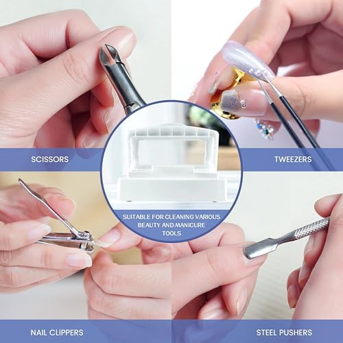 Side profile of Aoboo nail art equipment cleaning box