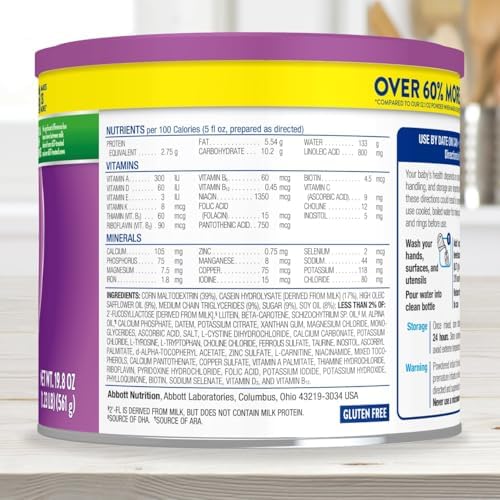 Similac Alimentum 2'-FL HMO formula powder container highlighting the fast colic relief validation icon.