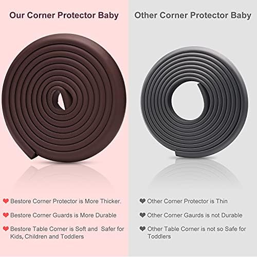 High density rubber foam child safety strip showing thickness
