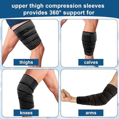 Close up of the breathable fabric and nylon buckle on the leg sleeve