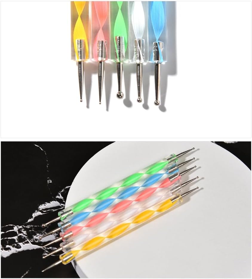 Siyuwuro 5 piece professional nail art tool kit in packaging