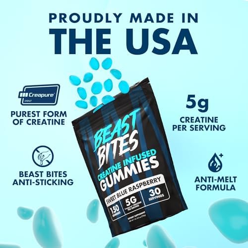 Beast Bites supplement bottle nutritional label details