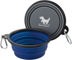 Rest-Eazzzy grey and black travel bowls showing durable silicone construction