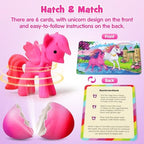 Child safe novelty gift set including six distinct blind box style surprise eggs