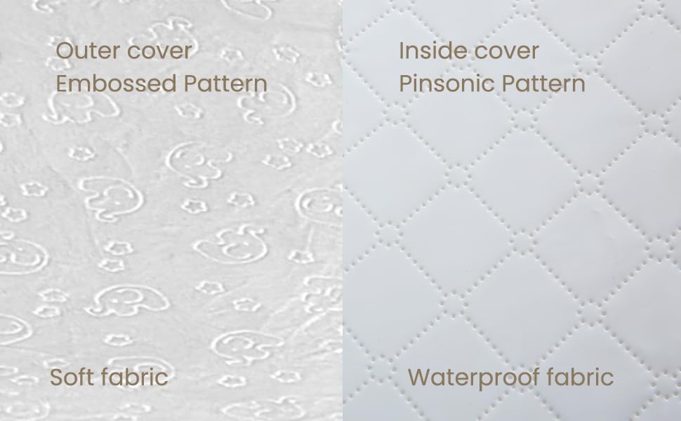 Fond + Found contour diaper changing mat angled perspective