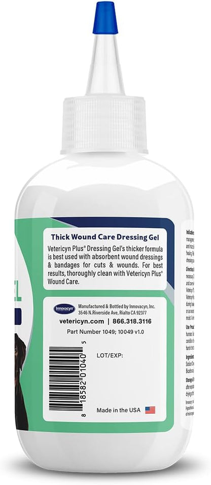 Vetericyn Plus dressing gel for dogs and cats side profile