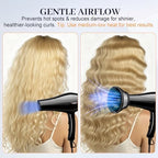 Side view of the collapsible travel blow dryer diffuser completely folded flat for easy storage