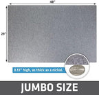 Imported USA made pet mat protecting hardwood flooring from cage scratches.