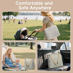 Waterproof foam lining detail of the Sofoliana travel diaper mat