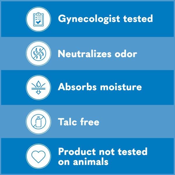 Talc-free intimate deodorant spray with Vitamin E for sensitive skin