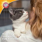 Arm and Hammer 20 fluid ounce kitten shampoo cap detail