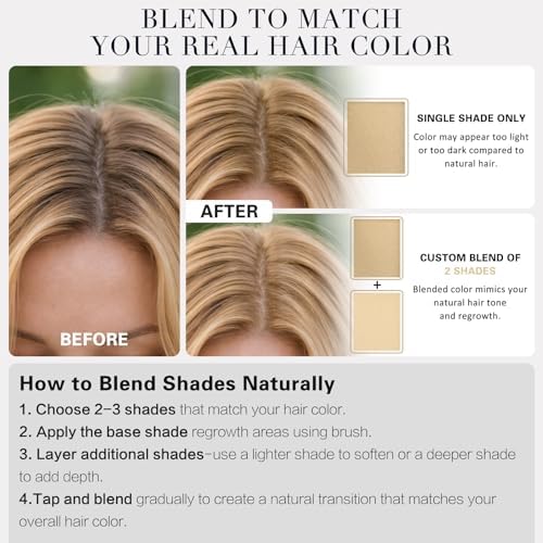 Close up of Springsugar blonde hair powder texture