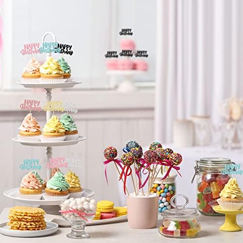 Gyufise cupcake toppers inserted into party desserts