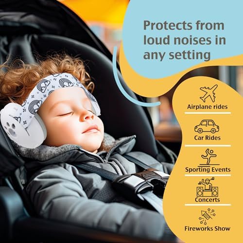 Side view of LittleTora CuddleEars noise canceling earmuffs for toddlers