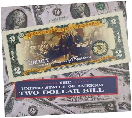 LEKA NEIL collectible two dollar note showing the high definition double date graphics