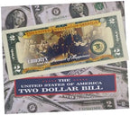 LEKA NEIL collectible two dollar note showing the high definition double date graphics