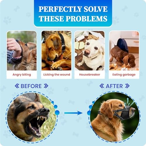 Evollax dog muzzle side profile for biting prevention