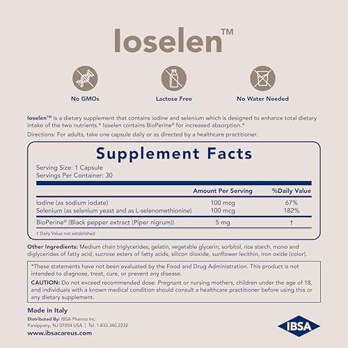 Ibsa Ioselen box with selenium and iodine formulation highlights