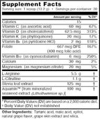 L-Arginine Pro single serve travel packet close up