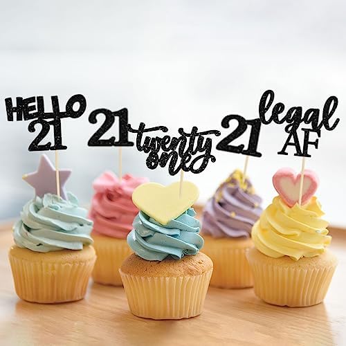 Authentic Gyufise imported birthday cake toppers packaging detailing single-sided glitter design specifications