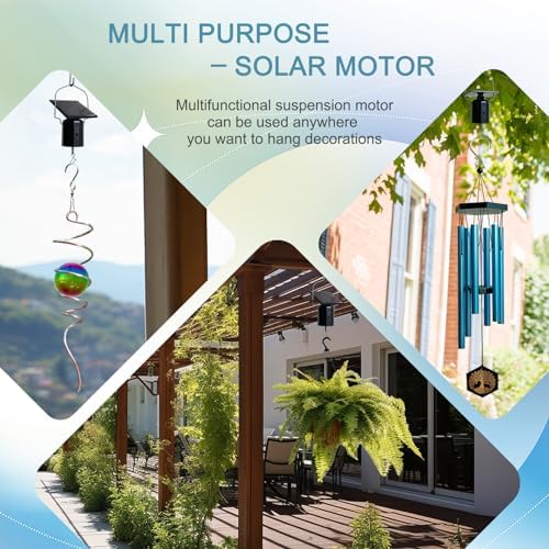 Side view of waterproof rotating display motor with hook