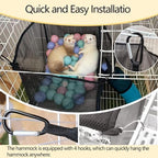 Kathson ferret hanging bed folded flat to demonstrate durable nylon material quality.