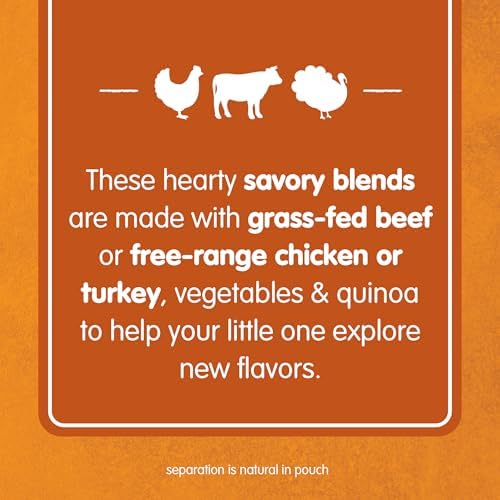 Close up of Happy Baby Stage 3 ingredient list and organic branding