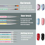 Detailed shot of the five stainless steel dotting pen tips showing various bead sizes.