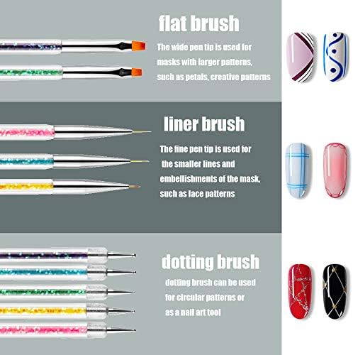 Detailed shot of the five stainless steel dotting pen tips showing various bead sizes.