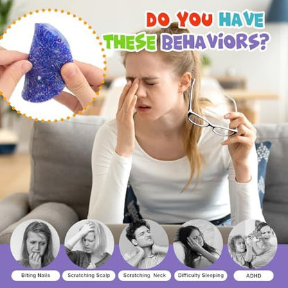 VarietyFidgets Sensory Pick Pads being used with tweezers for dermatillomania relief
