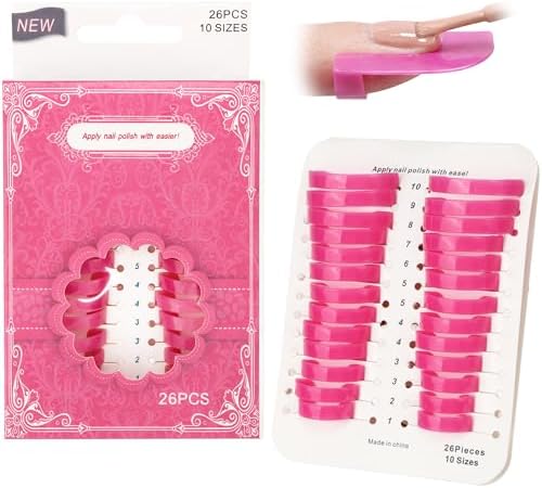 3TVol nail polish protectors arranged by size
