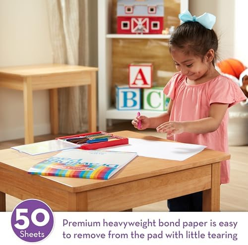 Melissa & Doug heavyweight white bond paper sheets close up