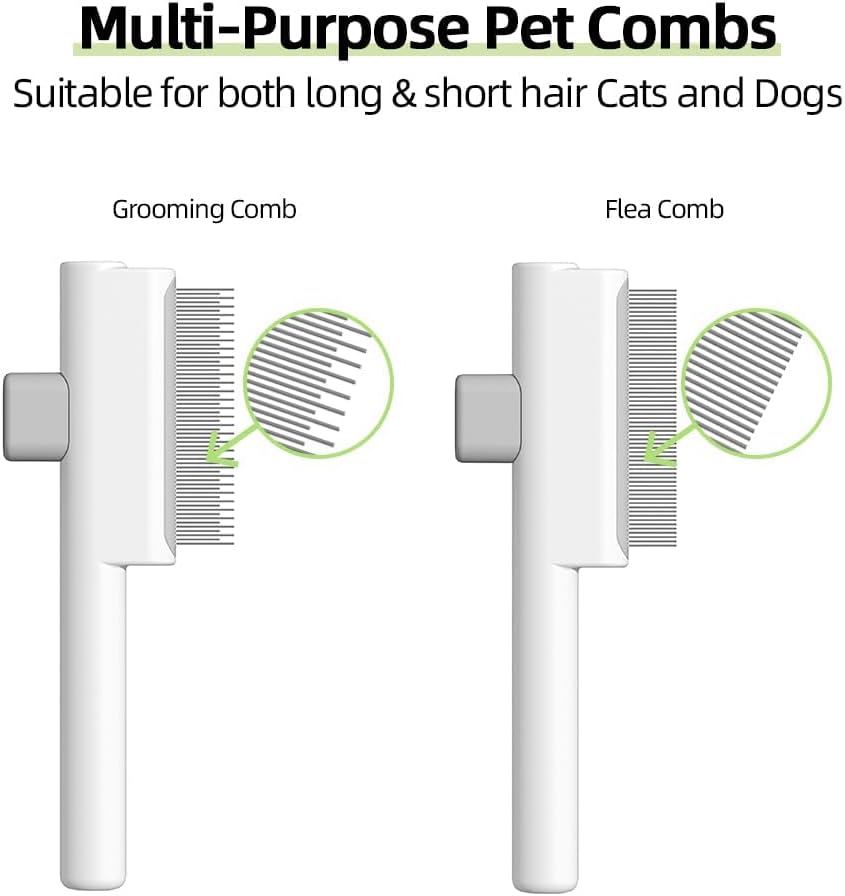 Marchul pet grooming comb showing stainless steel teeth details