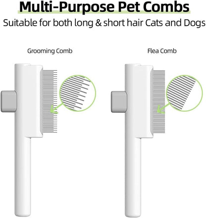 Marchul pet grooming comb showing stainless steel teeth details